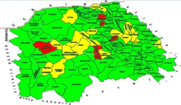 A crescut numărul localităților sucevene care sunt în scenariul roșu