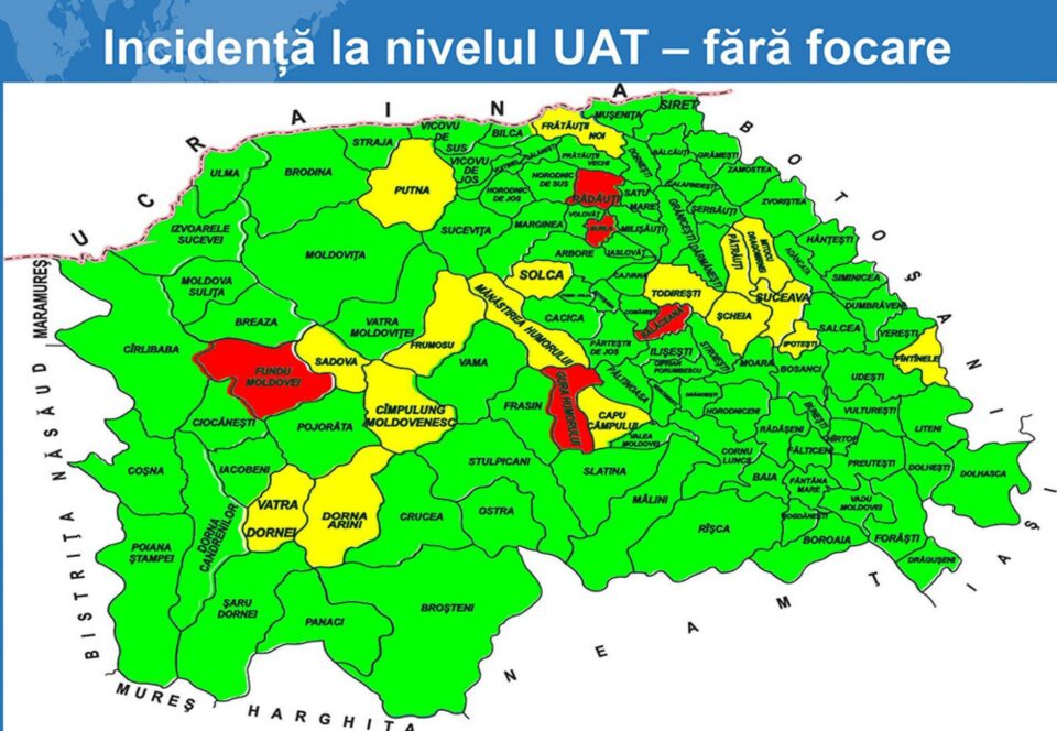 Două orașe și șapte comune au ieșit de sub restricțiile suplimentare pentru Covid