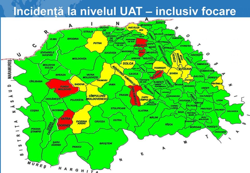 Două orașe și șapte comune au ieșit de sub restricțiile suplimentare pentru Covid