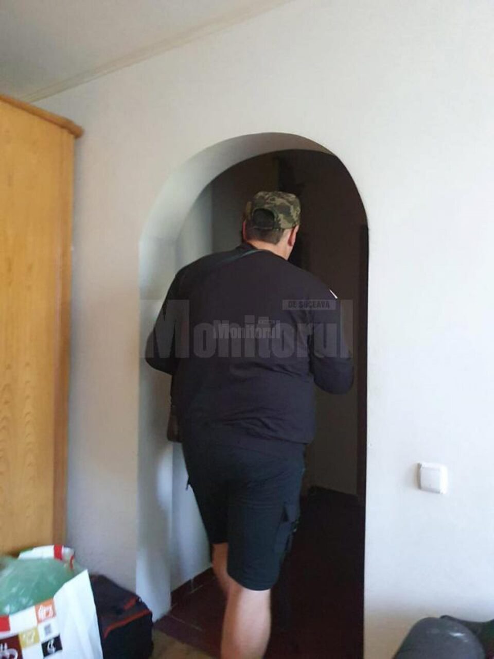 Individul, surprins la locul faptei