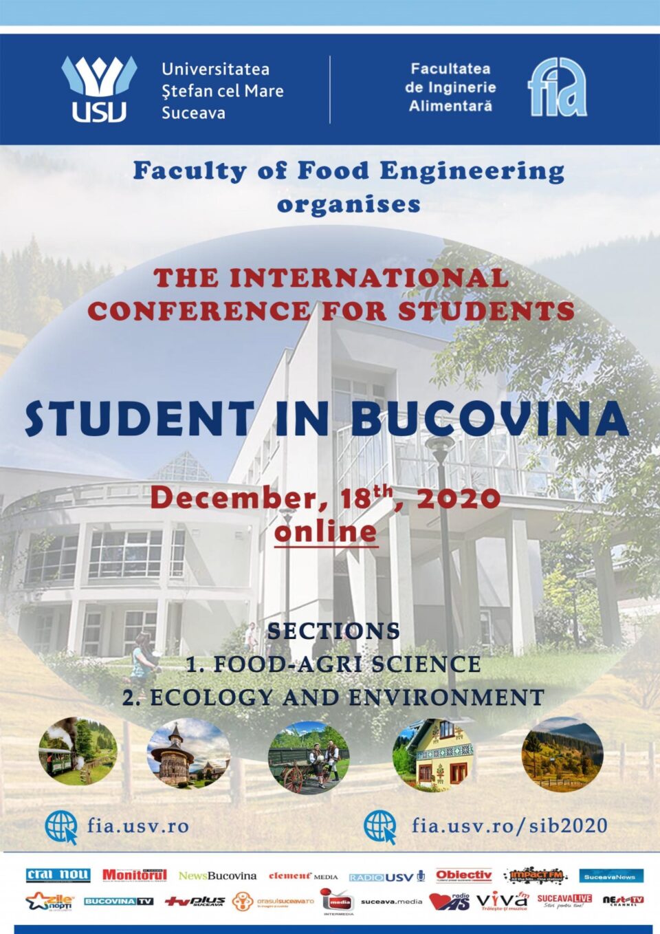 O nouă ediție a Conferinței Internaționale ”Student în Bucovina”, organizată vineri în cadrul USV O nouă ediție a Conferinței Internaționale ”Student în Bucovina”, organizată vineri în cadrul USV