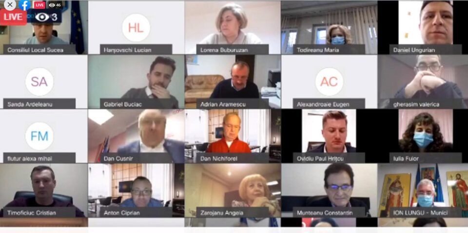 Prima ședință de Consiliu Local Suceava desfășurată exclusiv online
