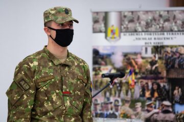 Bogdan Daniliuc, care urmează studiile la United States Military Academy West Point, a depus miercuri, 16 decembrie, jurământul de credință față de neam și țară