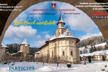 Concert de colinde online, caritabil, la Mănăstirea Putna