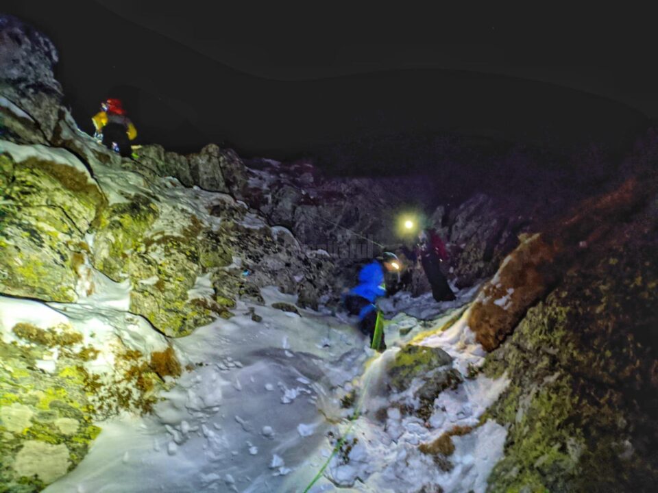 Interventie pentru readucerea la cabana a celor patru