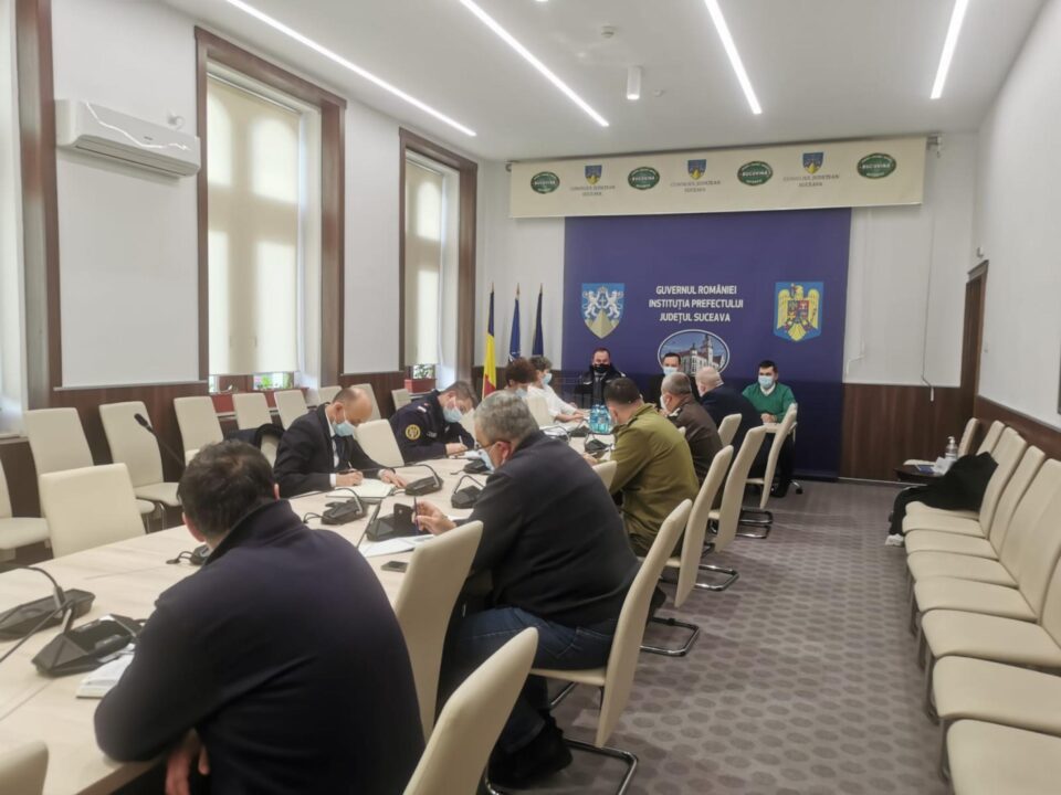 Putna - în scenariul roșu, Ilișești și Poiana Stampei în scenariul galben pentru 14 zile