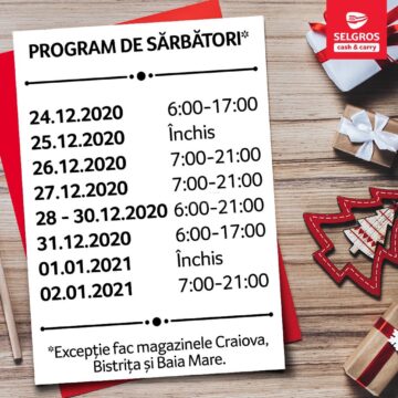 Programul de sărbători