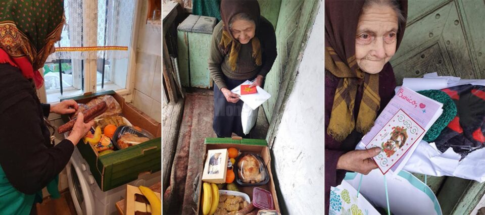 35 de bătrâni din Câmpulung au primit daruri în cadrul campaniei „Bunicii nu sunt singuri de Crăciun”