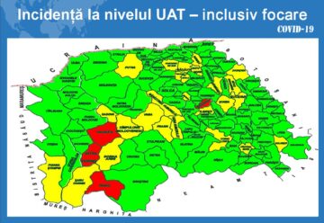 Incidența la nivelul UAT, cu focare