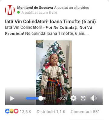 Locul II - Ioana Timofte, 6 ani