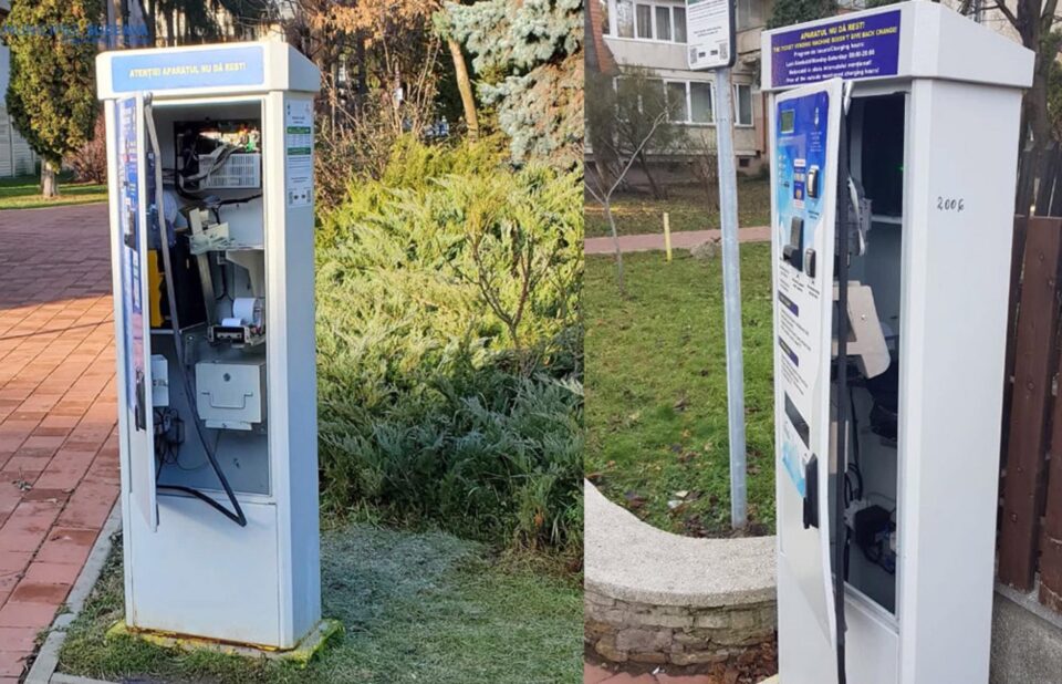 Pagube de peste 50.000 de lei, făcute prin vandalizarea a cinci parcometre din centrul Sucevei