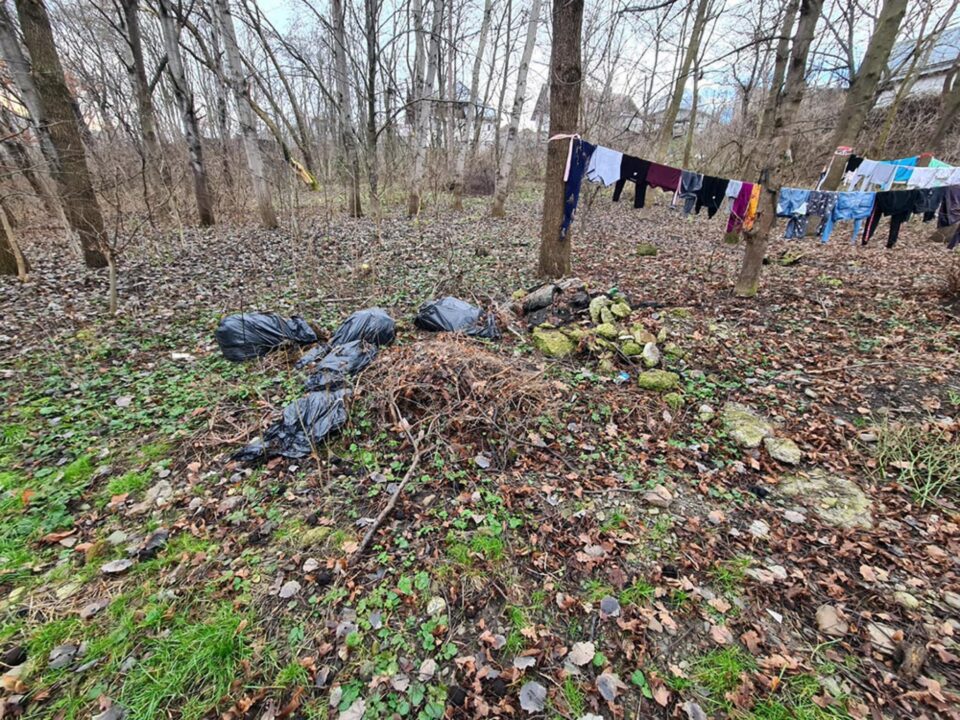 Gunoi aruncat în parcul Șipote
