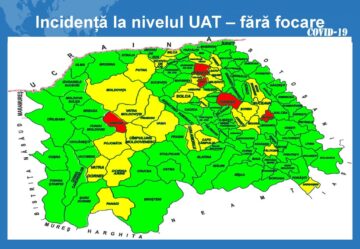 Incidența la nivelul județului, fără focare