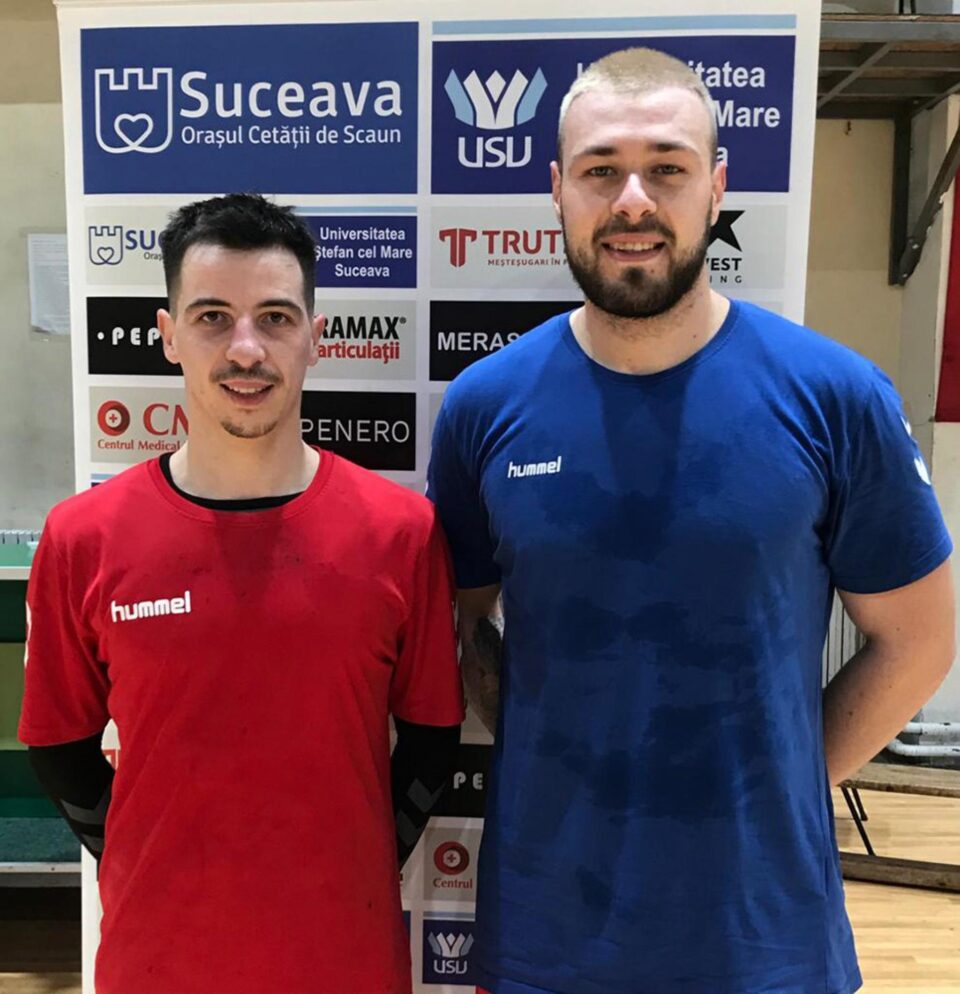 Noii jucători ai celor de la CSU din Suceava, Cătălin Costea și Bogdan Păunescu
