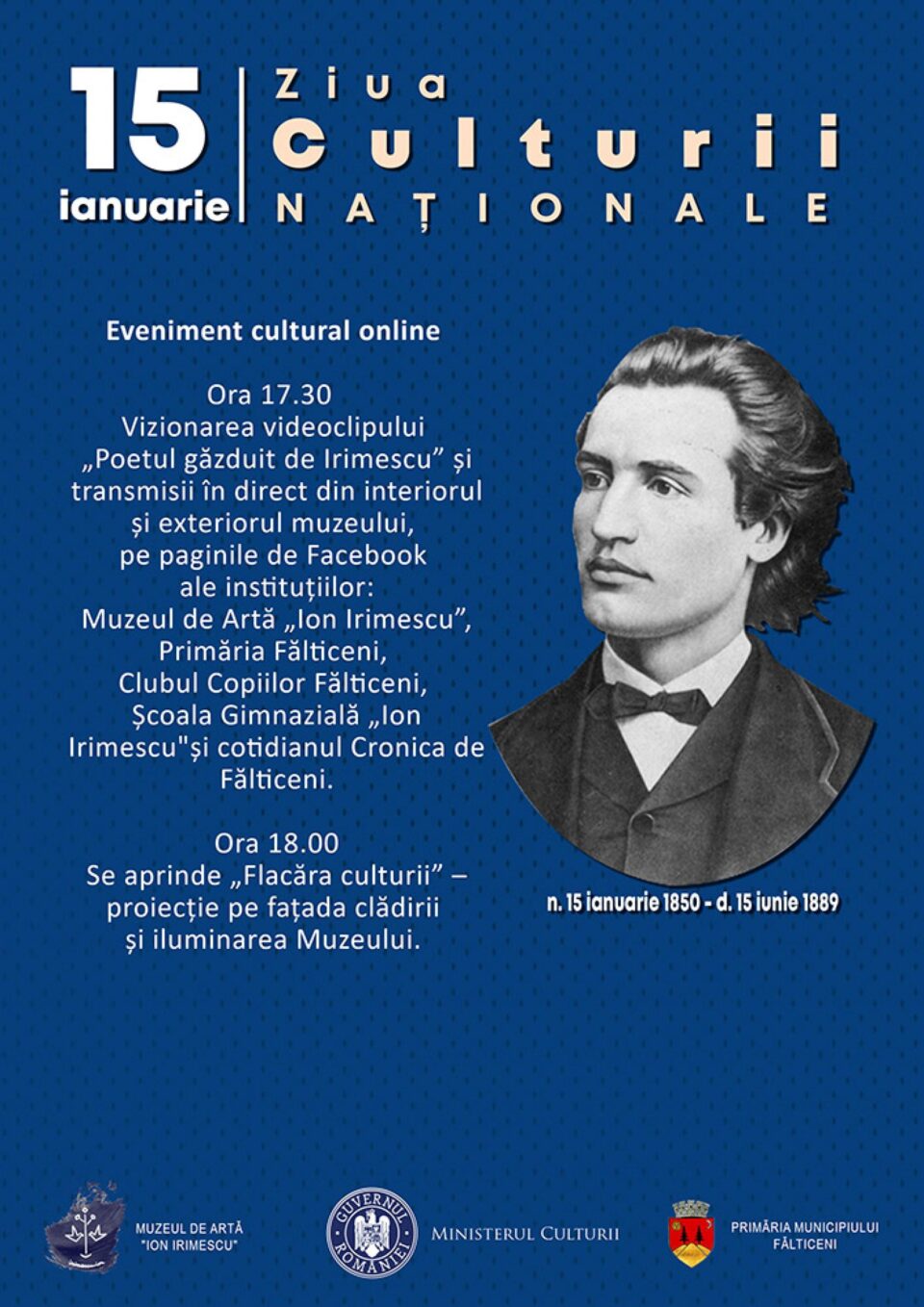 Ziua Culturii Naționale, sărbătorită și în acest an la Muzeul de Artă „Ion Irimescu” prin mai multe manifestări Ziua Culturii Naționale, sărbătorită și în acest an la Muzeul de Artă „Ion Irimescu” prin mai multe manifestări