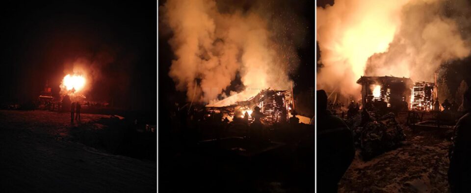 Jarul aprins din centrala termică a dus la izbucnirea incendiului la Biserica ”Sf. Arh. Mihail și Gavriil” din Brodina de Sus