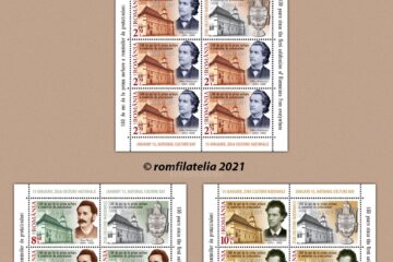 Romfilatelia a introdus în circulație emisiunea de mărci poștale „150 de ani de la prima serbare a românilor de pretutindeni”, Foto Romfilatelia
