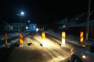 Drum județean blocat în localitatea Costâna