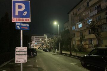 Locurile de parcare de pe Aleea Anastasie Crimca au devenit cu plată, din data de 16 ianuarie 2021