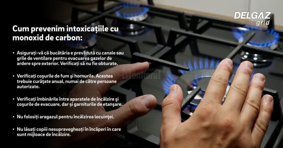 Reguli de siguranță pentru a evita intoxicațiile cu monoxid de carbon