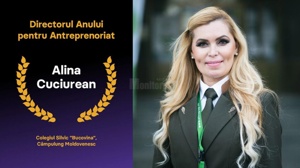 Prof. Alina Cuciurean, directorul Colegiului Silvic „Bucovina”, desemnată Directorul Anului 2020 pentru Antreprenoriat