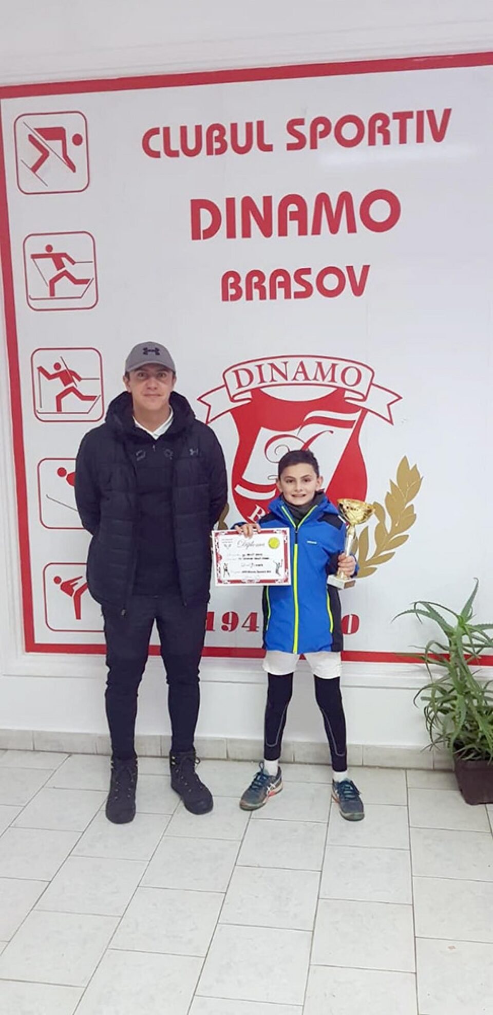David Arcip și antrenorul Ferry Lechner