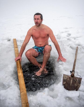 Sergiu, omul de zăpadă