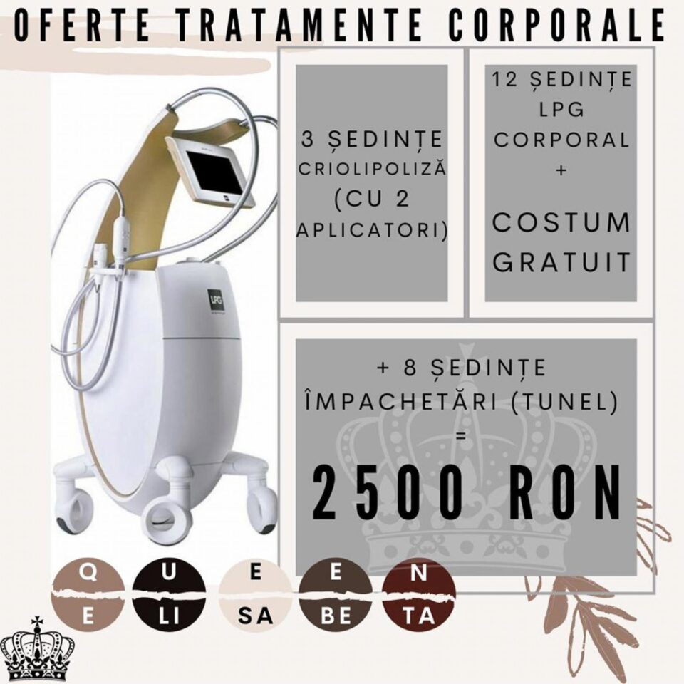 Reduceri la tratamentele pentru slăbit prin criolipoliză,la Salonul Queen Elisabeta