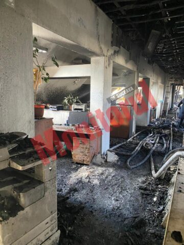 Imagini apocaliptice din interiorul Prefecturii Suceava după incendiul de sâmbătă