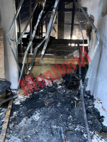 Imagini apocaliptice din interiorul Prefecturii Suceava după incendiul de sâmbătă
