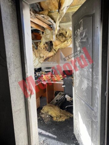 Imagini apocaliptice din interiorul Prefecturii Suceava după incendiul de sâmbătă