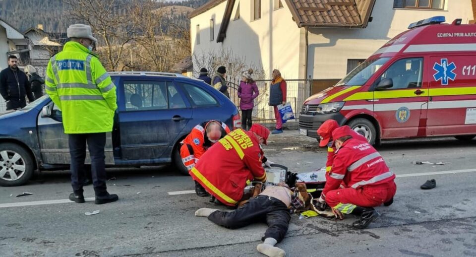 Impactul violent i-a fost fatal bărbatului angajat regulamentar în traversare