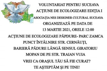 Acțiune de ecologizare în zona Zamca, inițiată de Asociația Nes Designer Cultural