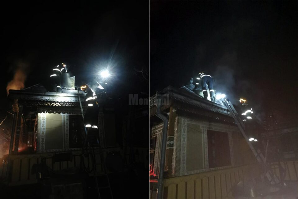 Pompierii au muncit aproape trei ore pentru a stinge un incendiu la Valea Moldovei