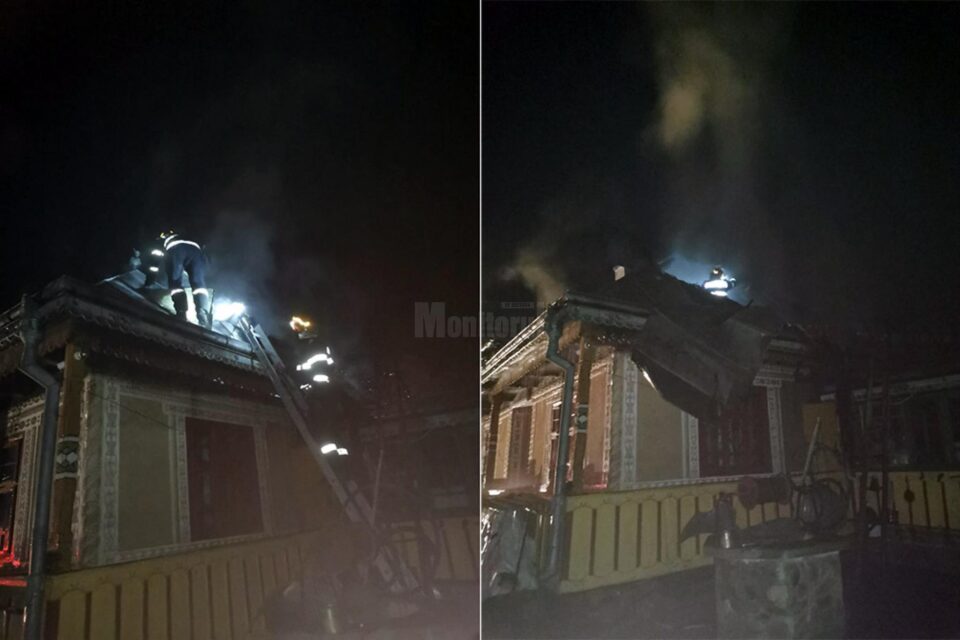 Pompierii au muncit aproape trei ore pentru a stinge un incendiu la Valea Moldovei