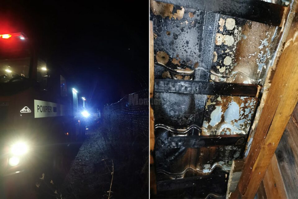 Un coș de fum neizolat corespunzător a provocat un incendiu la o casă de locuit
