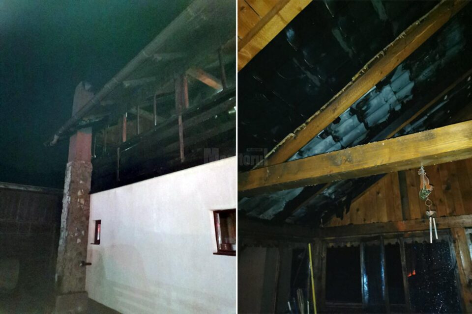 Un coș de fum neizolat corespunzător a provocat un incendiu la o casă de locuit
