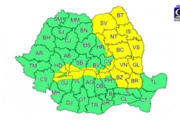 Cod Galben de vânt pentru județul Suceava