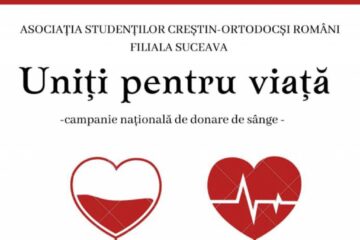 „Uniți pentru viață!”, campanie de donare de sânge organizată de ASCOR Suceava și asociațiile partenere de la USV