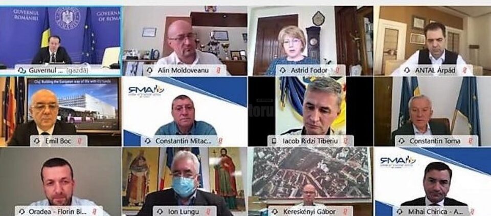 Discuții online pe tema gestionării pandemiei, la nivelul municipiilor, cu premierul României