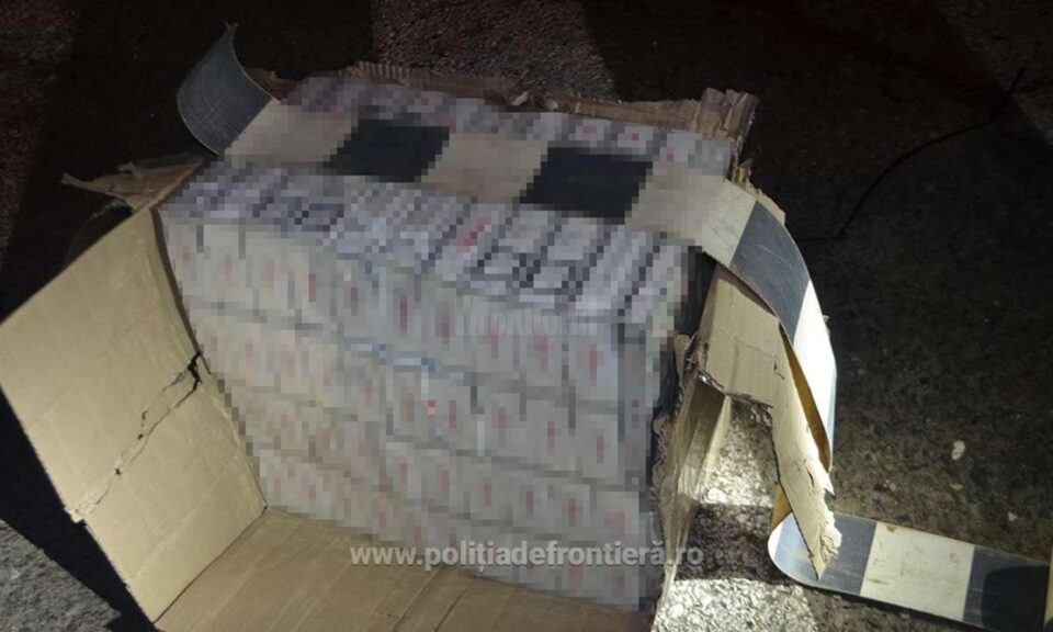 Coletul cu tigări de contrabandă transbordat cu drona peste frontiera cu Ucraina
