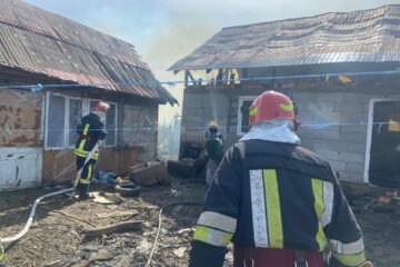 Casă incendiată de o mână criminală la Arbore