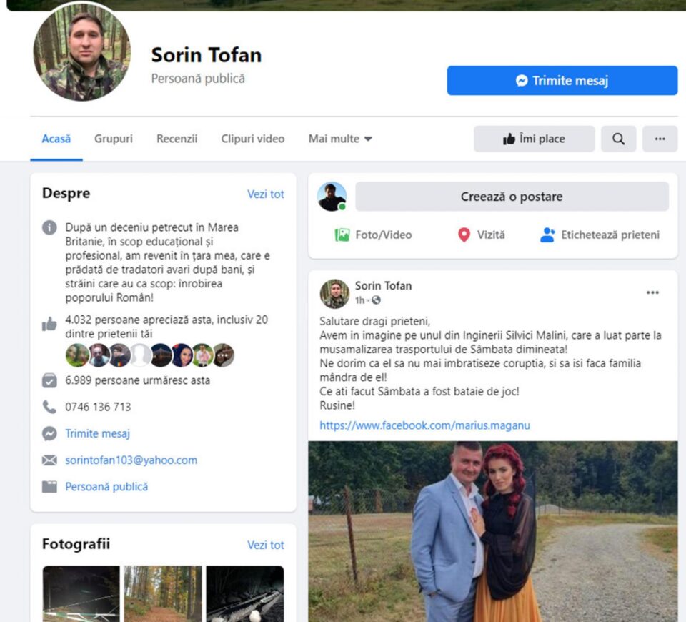 Familia unui silvicultor sucevean, pusă în pericol de afirmațiile iresponsabile ale unui așa-zis “activist de mediu”