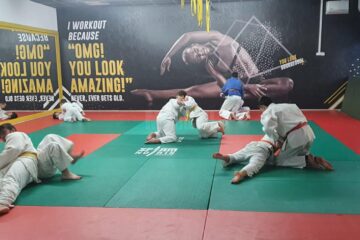 Antrenamente de judo la clubul Shinzo-Ran, din cadrul Bucovina Health Club