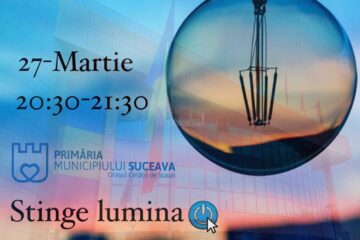 Ora Pământului, marcată la Suceava prin stingerea luminilor de pe bulevardul principal