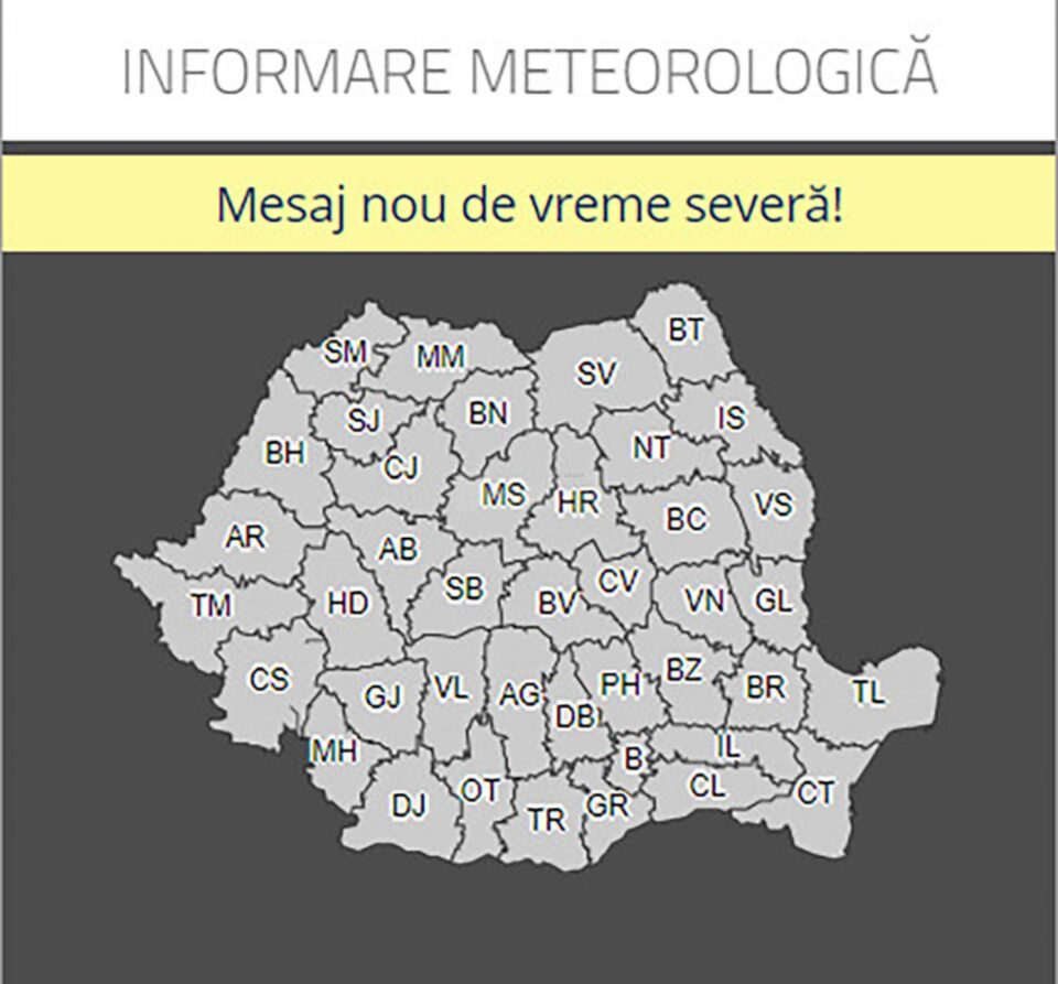 Avertizare meteo de ninsori și polei, timp de trei zile, în nordul și centrul Moldovei Avertizare meteo de ninsori și polei, timp de trei zile, în nordul și centrul Moldovei