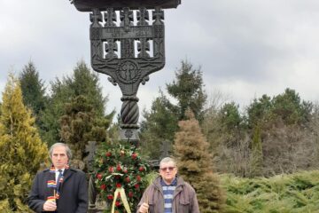Petrea Dulgheru și Gheorghe Siman, la cimitirul săracilor