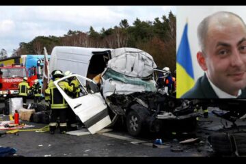 Cătălin Antoniu, patronul unei firme de transport din zona Fălticeni, și cumnatul acestuia, Traian Holca, au murit joi într-un cumplit accident în Germania. Foto stiridiaspora