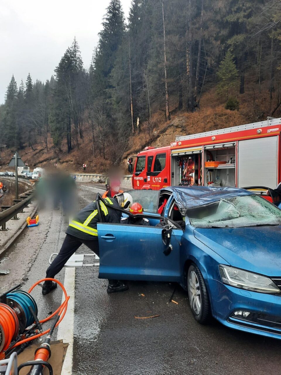 Intervenția personalului de descarcerare