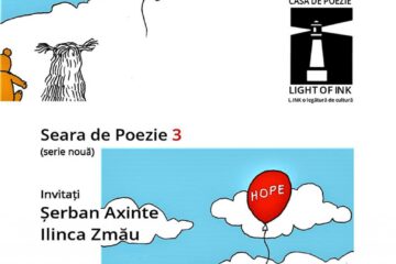 Șerban Axinte și Ilinca Zmău, invitați la o nouă seară de poezie